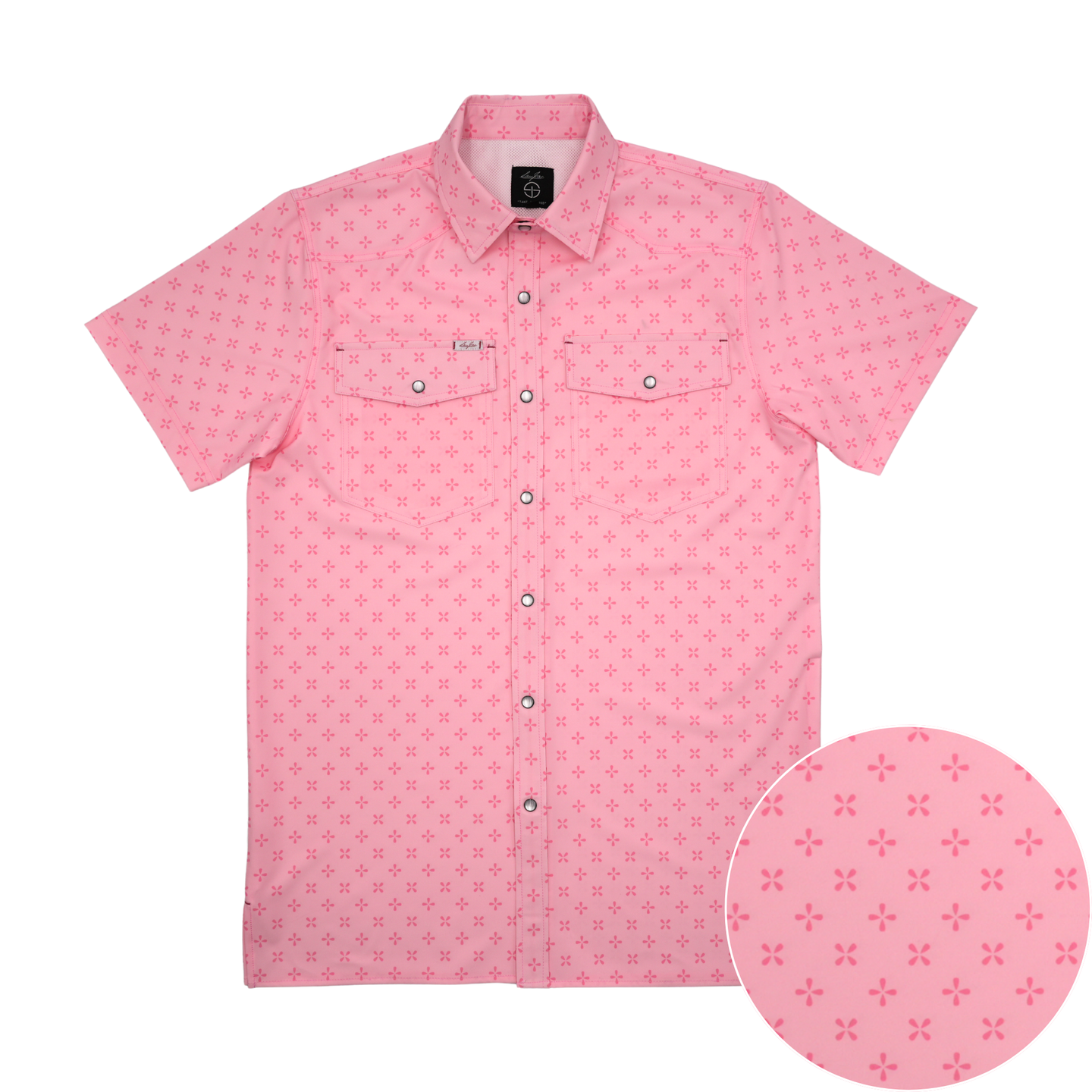 San Jac Youth Short Sleeve Performance Shirt - Pink