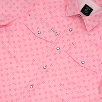 San Jac Youth Short Sleeve Performance Shirt - Pink