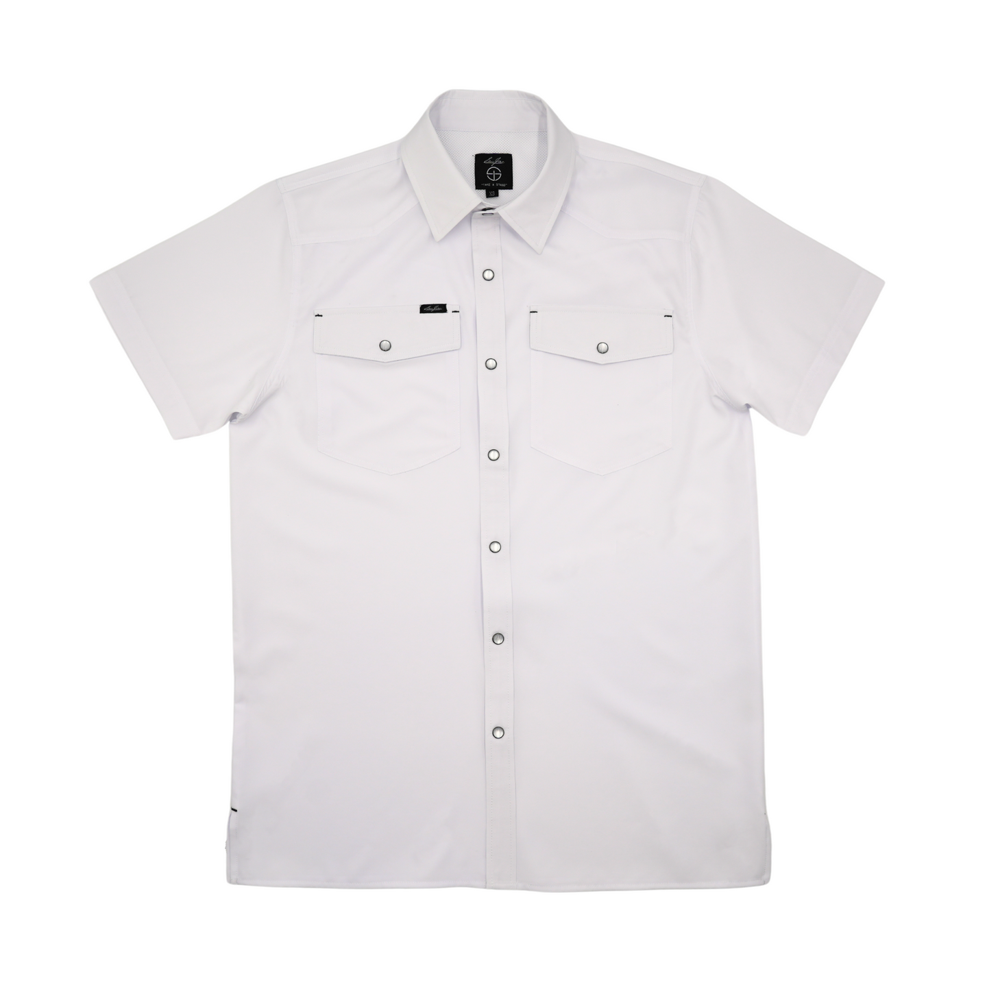 San Jac Youth Short Sleeve Performance Shirt - White