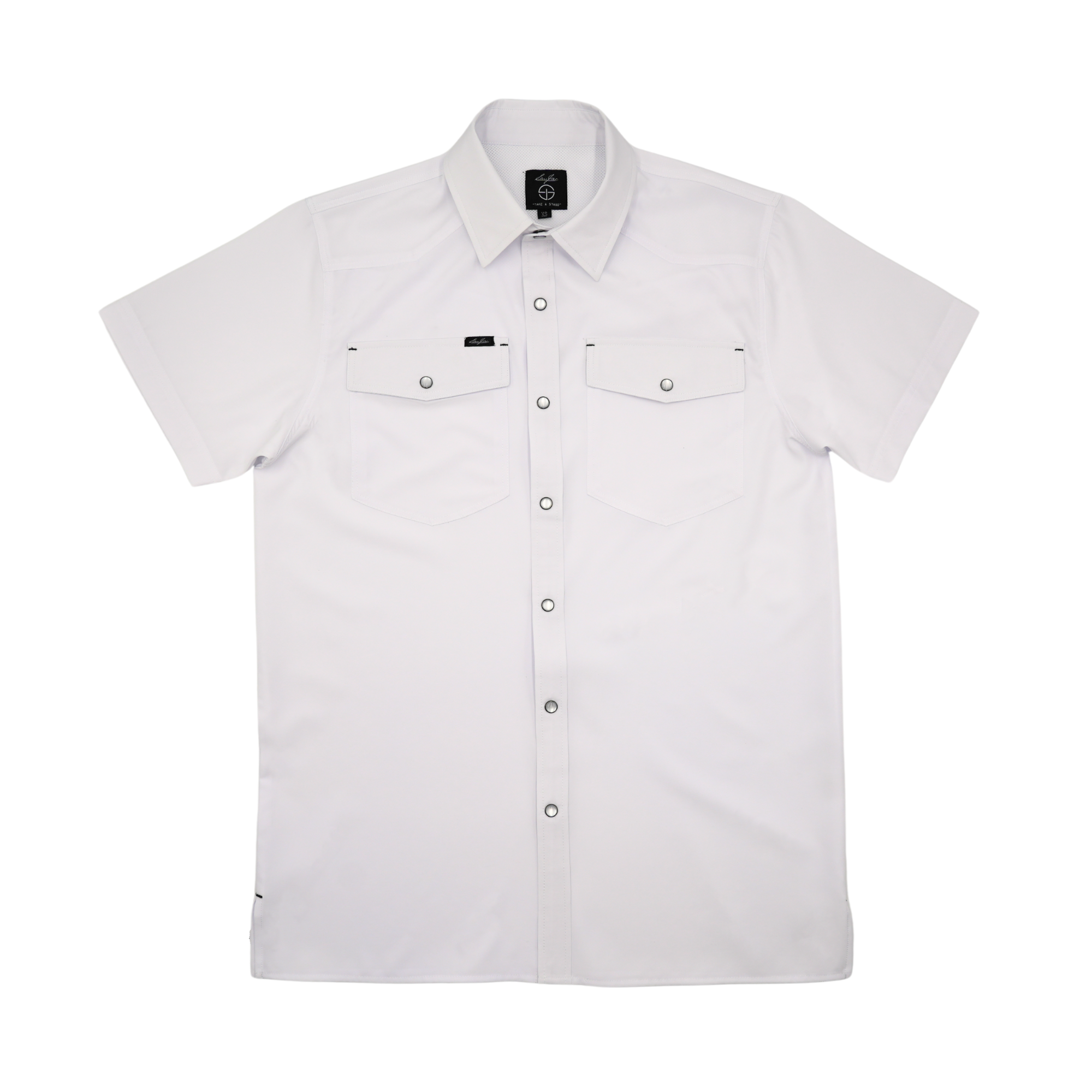 San Jac Youth Short Sleeve Performance Shirt - White