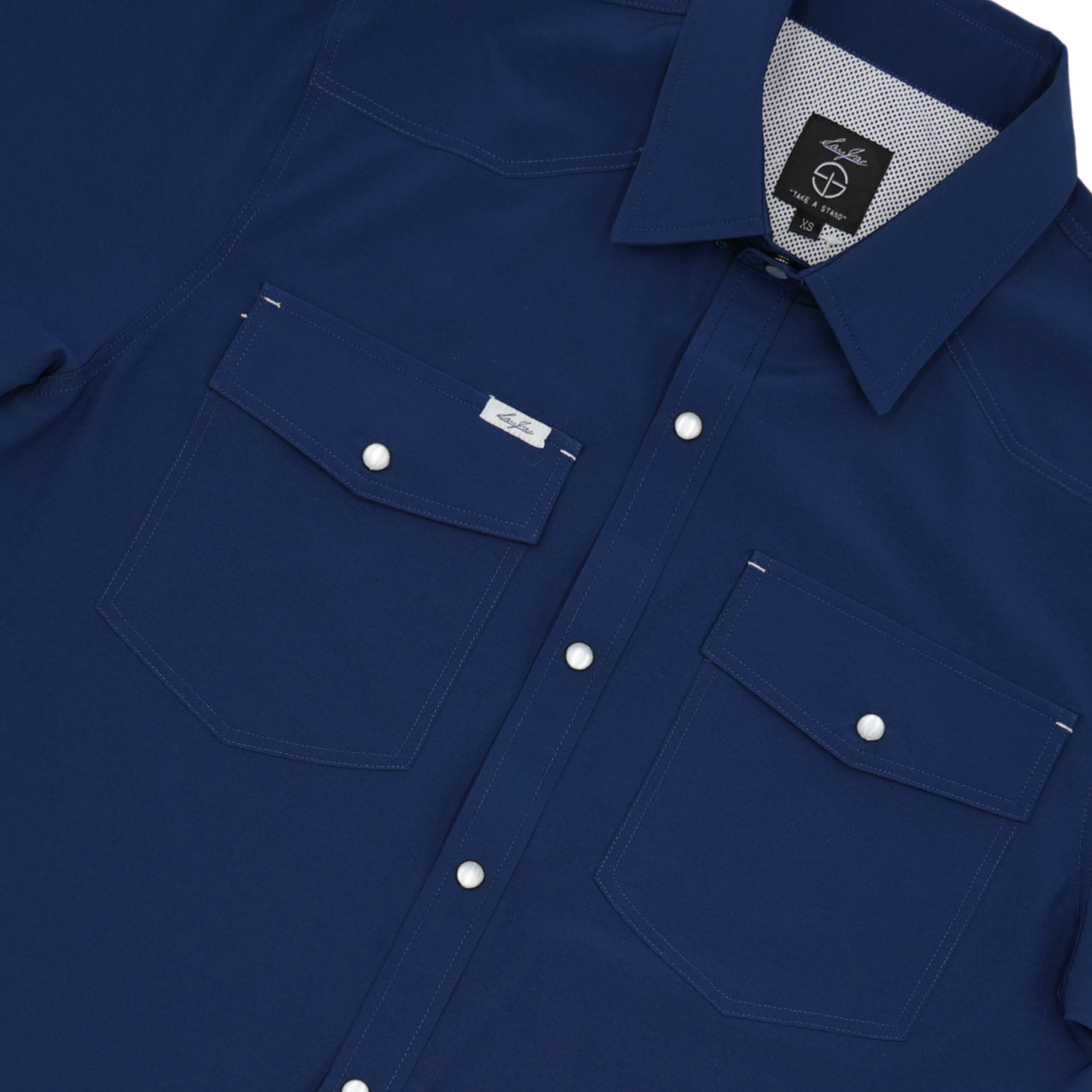 San Jac Men's Short Sleeve Performance Shirt - Navy