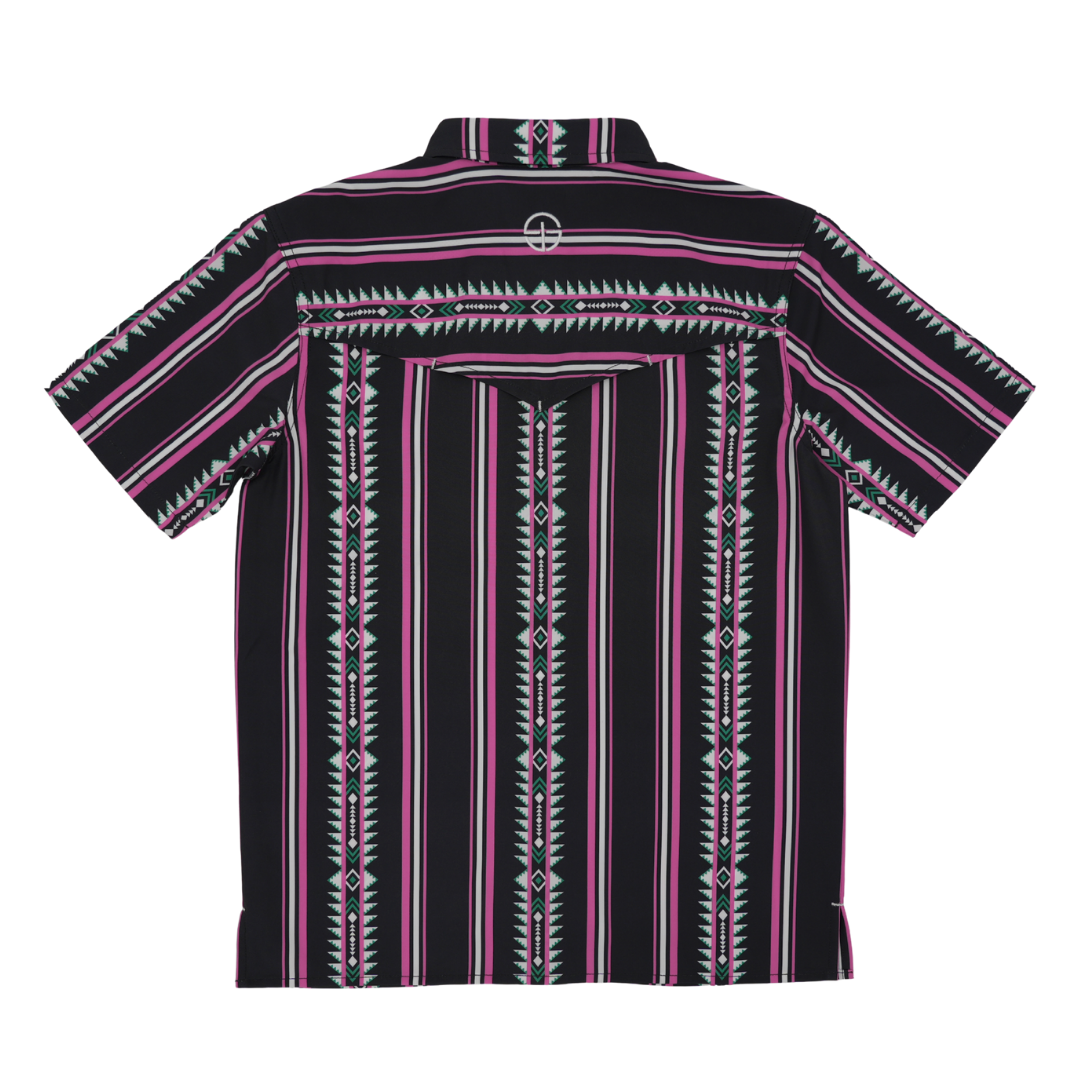 San Jac Youth Short Sleeve Performance Pearl Snap Shirt - The Roswell