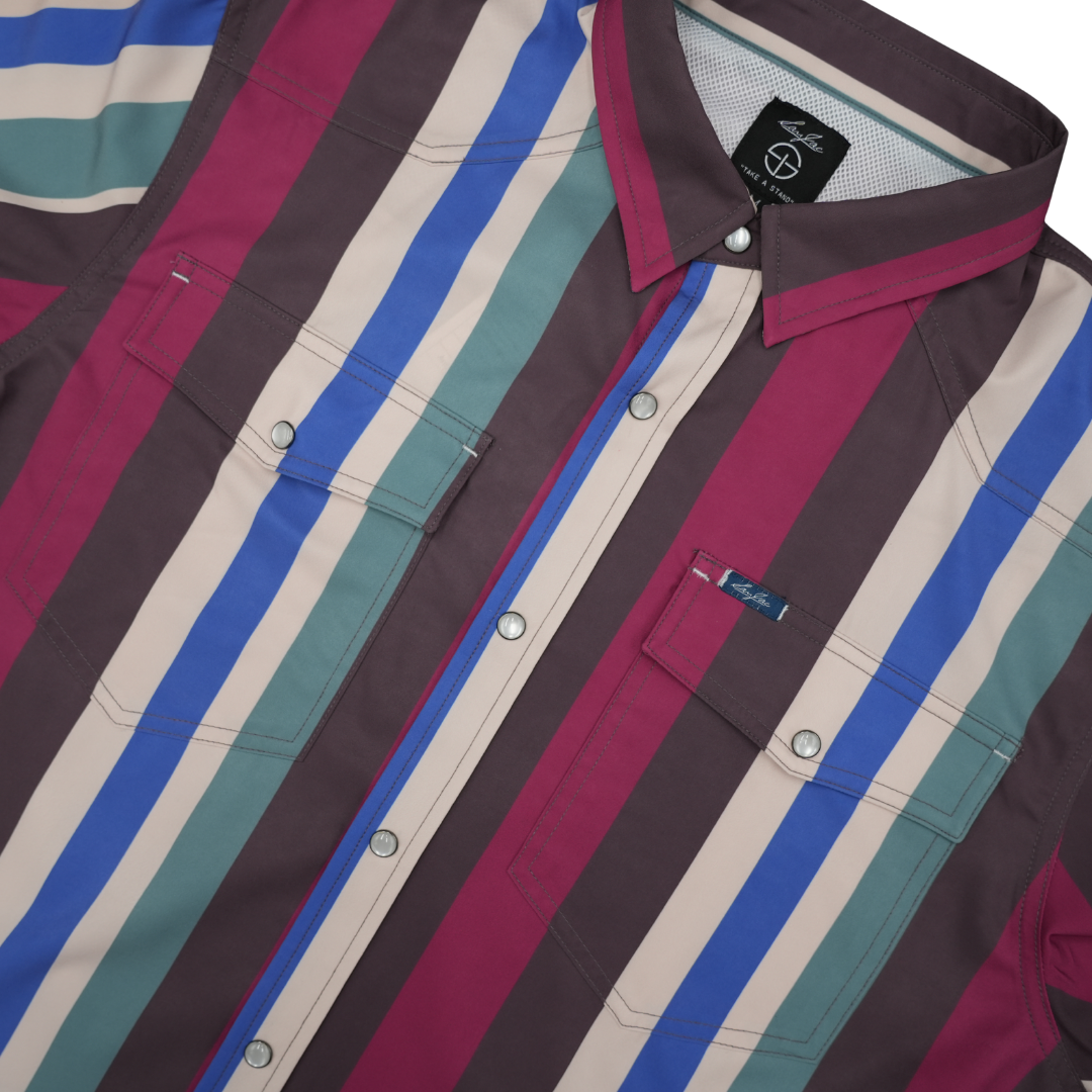 San Jac Men's Long Sleeve Performance Pearl Snap Shirt- The Sale Barn