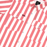 San Jac Youth Short Sleeve Performance Shirt - Red Stripe