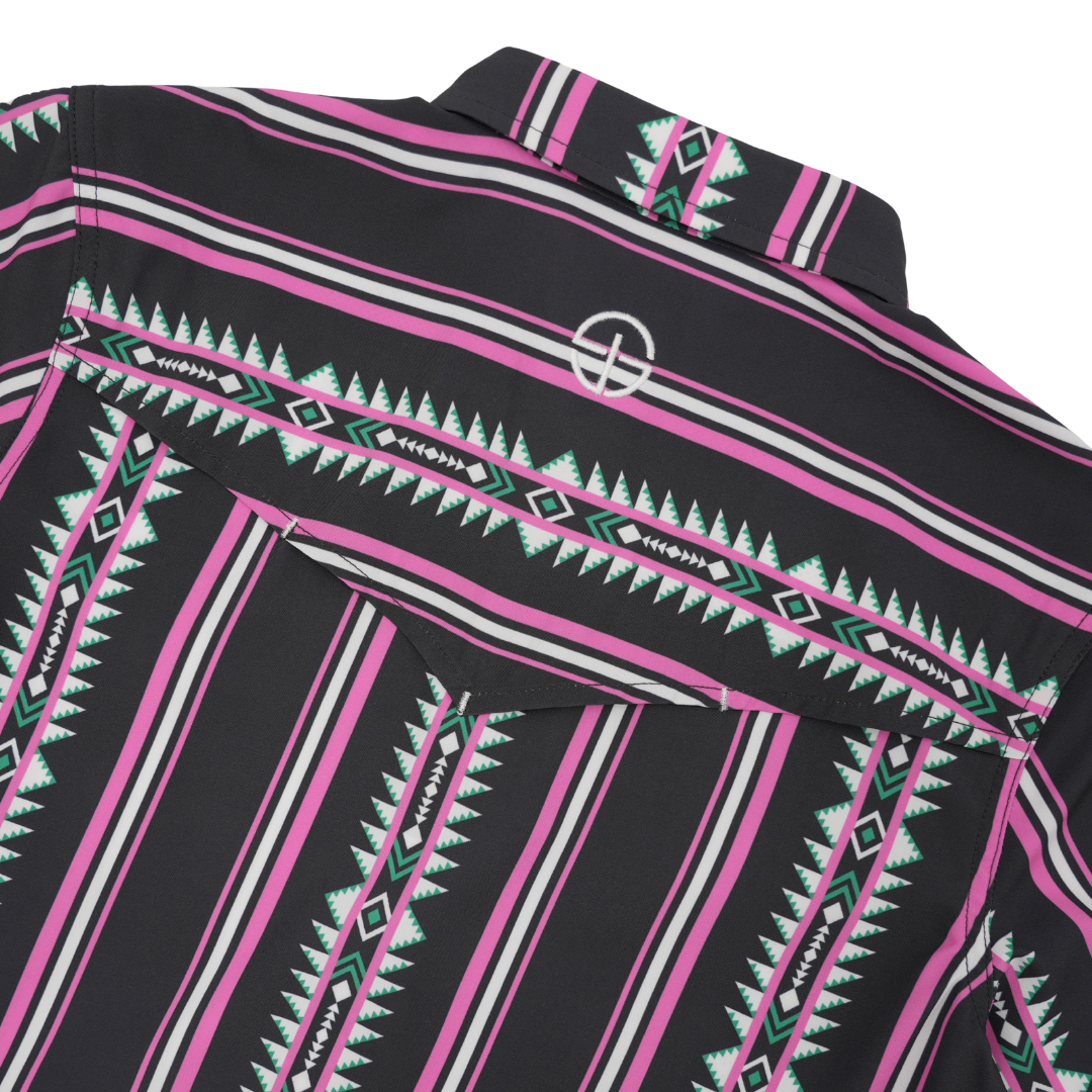 San Jac Youth Short Sleeve Performance Pearl Snap Shirt - The Roswell