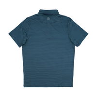 San Jac Men's Short Sleeve Performance Shirt - Navy Striped