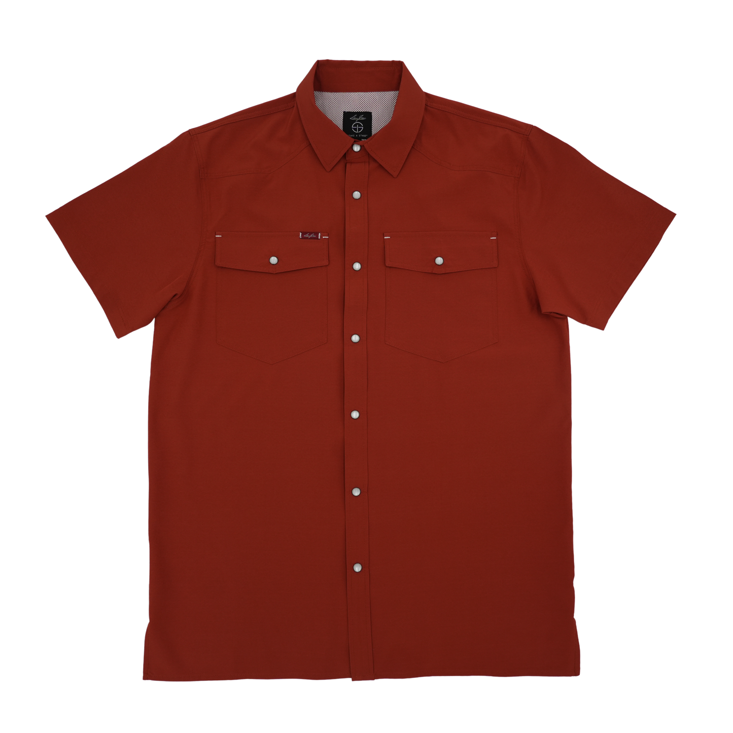 San Jac Youth Short Sleeve Performance Shirt - Rust