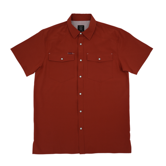 San Jac Youth Short Sleeve Performance Shirt - Rust
