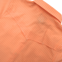 San Jac Youth Short Sleeve Performance Shirt - Peach Stripe