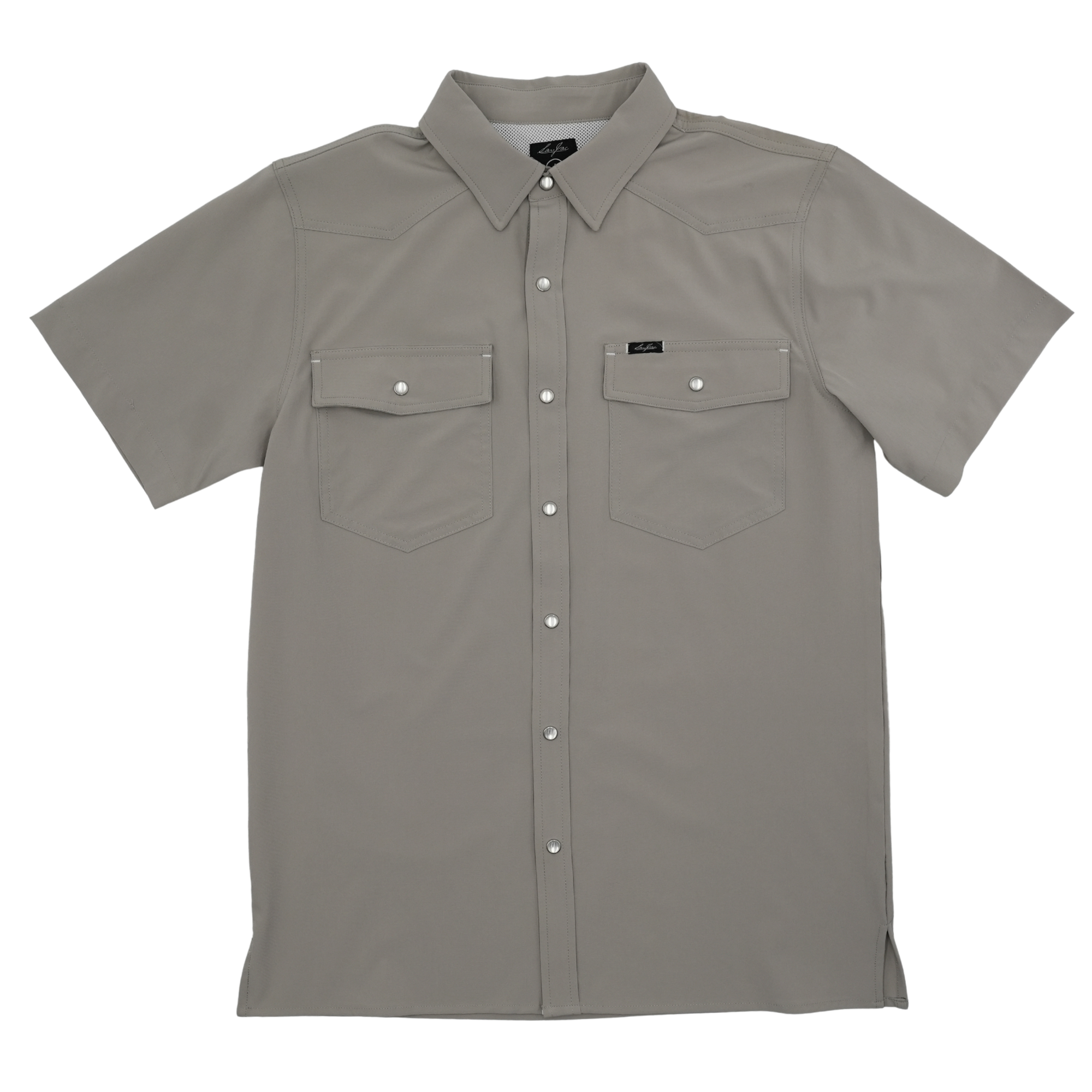 San Jac Men's Short Sleeve Performance Shirt - Grey