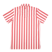 San Jac Men's Short Sleeve Performance Shirt - Red Stripe-Short Sleeve Shirt-San Jac Outdoors