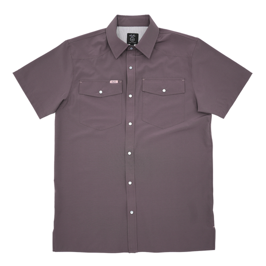 San Jac Youth Short Sleeve Performance Shirt - Mulberry