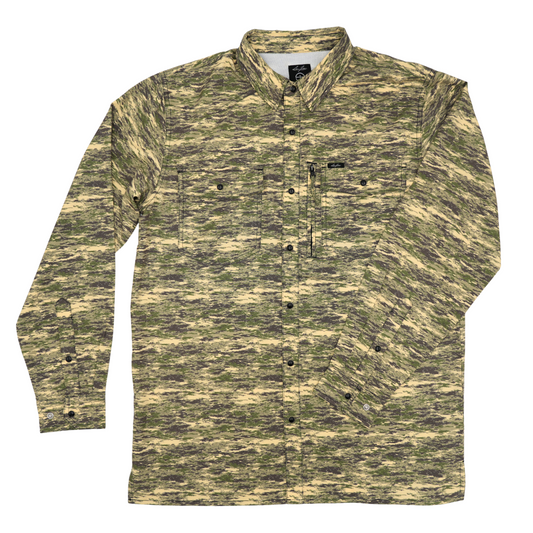San Jac Youth Long Sleeve Performance Shirt - Camo