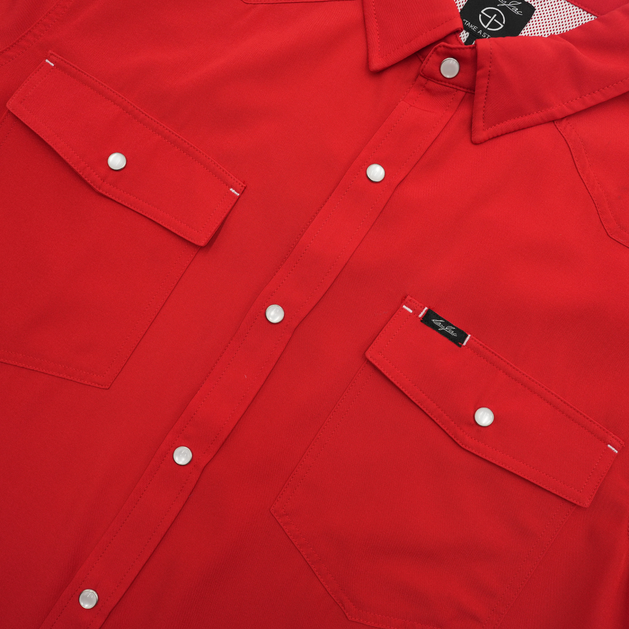 San Jac Men's Short Sleeve Performance Shirt - Red