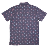 San Jac Men's Short Sleeve Performance Shirt - Rooster Fish