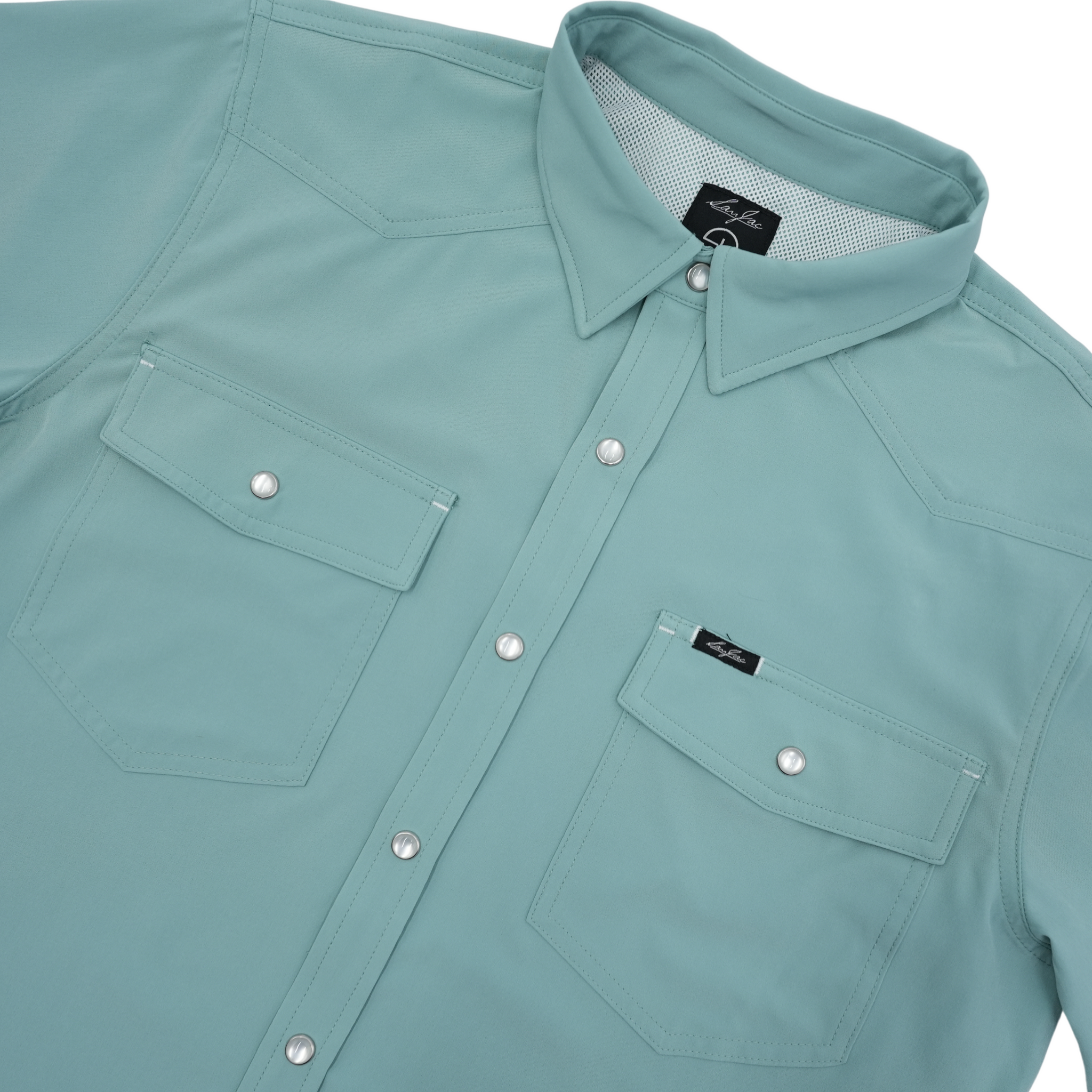 San Jac Men's Short Sleeve Performance Shirt - Mint