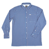 San Jac Men's Long Sleeve Performance Shirt - Grid