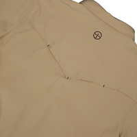 San Jac Men's Long Sleeve Performance Pearl Snap Shirt - Cowboy Khaki