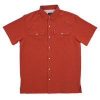 San Jac Men’s Short Sleeve Performance Shirt - Rust