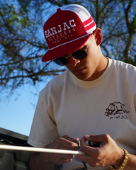 San Jac Outdoors Rope Hat - Red Stripe