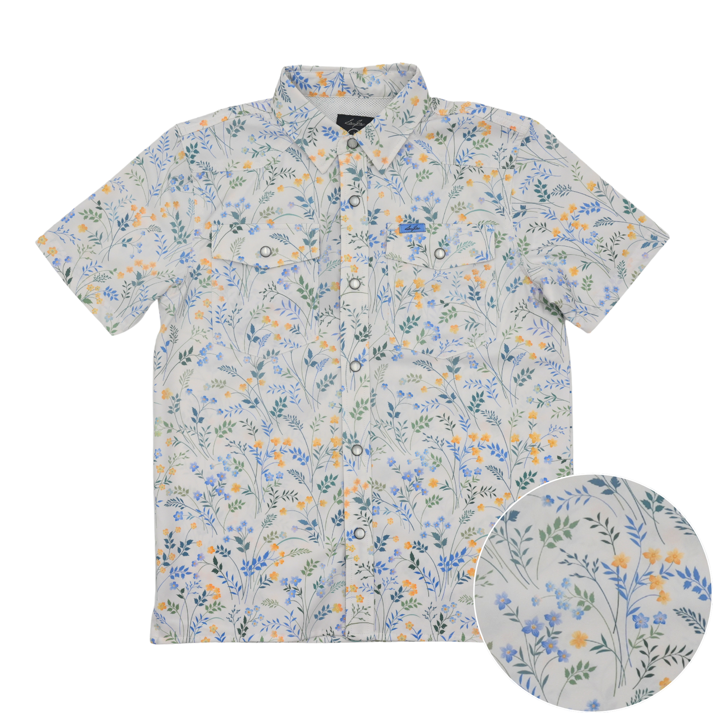 San Jac Youth Short Sleeve Performance Shirt - Wildflower