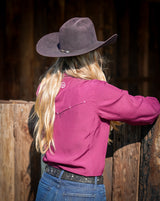 San Jac Women’s Long Sleeve Performance Shirt - Maroon