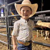 San Jac Youth Short Sleeve Performance Shirt - Wildflower