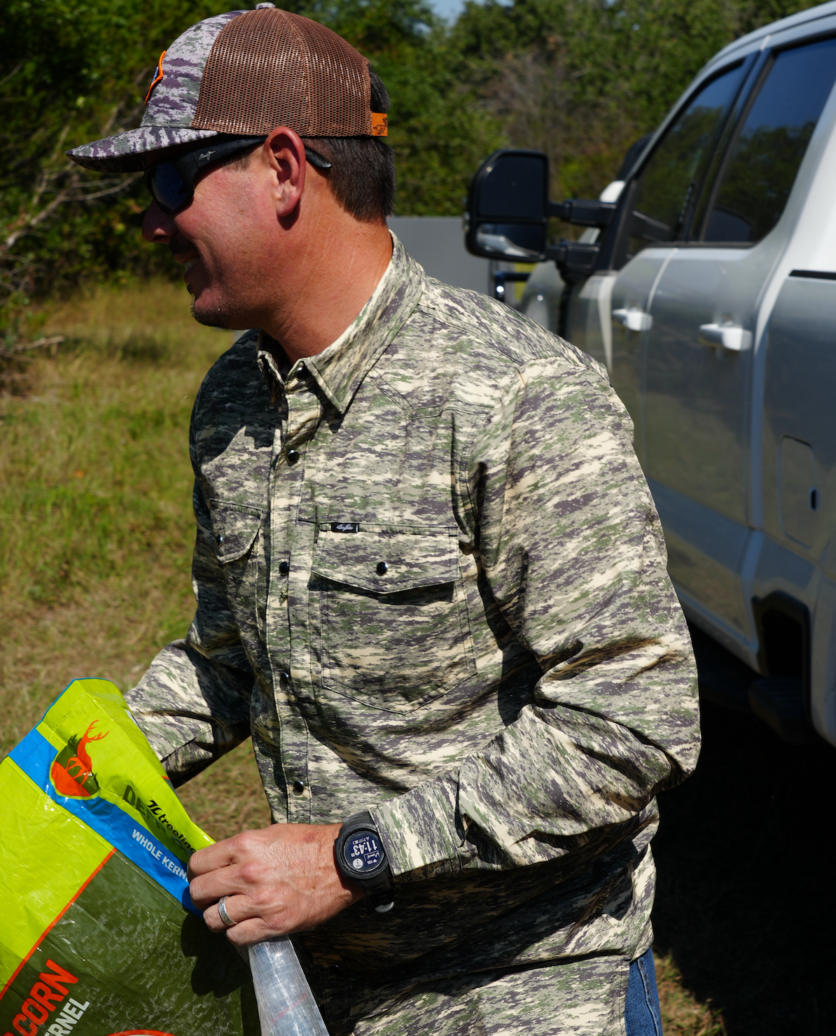San Jac Men's Long Sleeve Performance Shirt - Camo-Long Sleeve Shirt-San Jac Outdoors