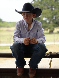 San Jac Youth Long Sleeve Performance Pearl Snap Shirt - Lavender
